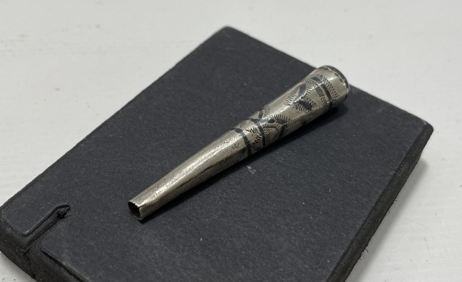 OSMANLI DÖNEMİ SAVATLI NARGİLE MARPUCU - NARGİLE SİPSİSİ