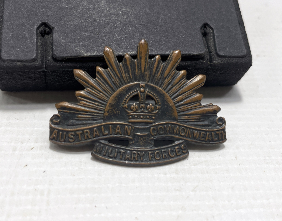 1. DÜNYA SAVAŞI DÖNEMİ NADİR ANZAK ASKERİ ŞAPKA KOKARTI