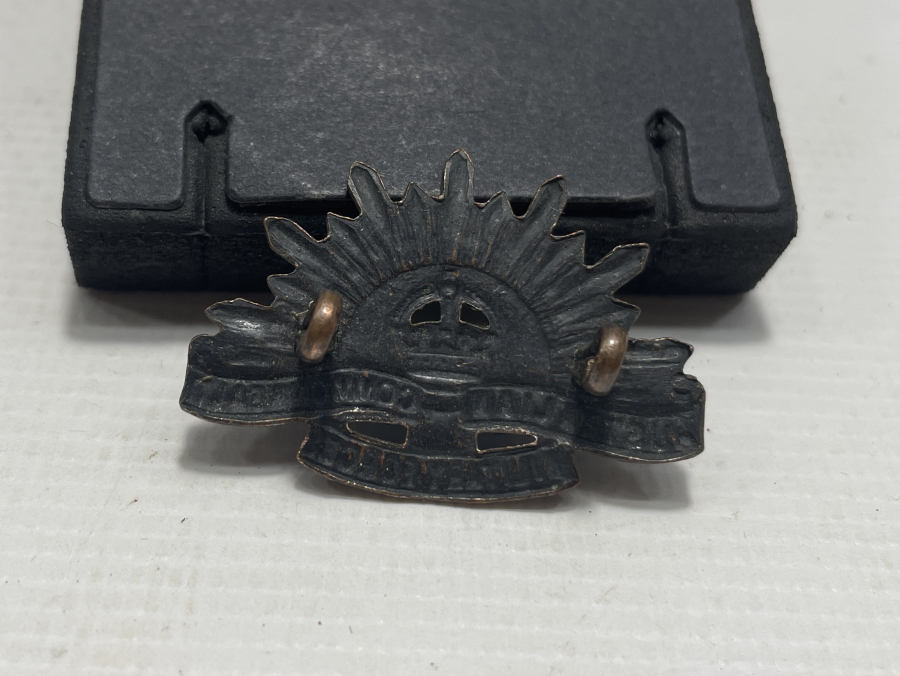 1. DÜNYA SAVAŞI DÖNEMİ NADİR ANZAK ASKERİ ŞAPKA KOKARTI