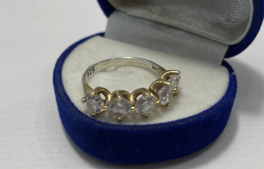 5 TAŞ GÜMÜŞ YÜZÜK