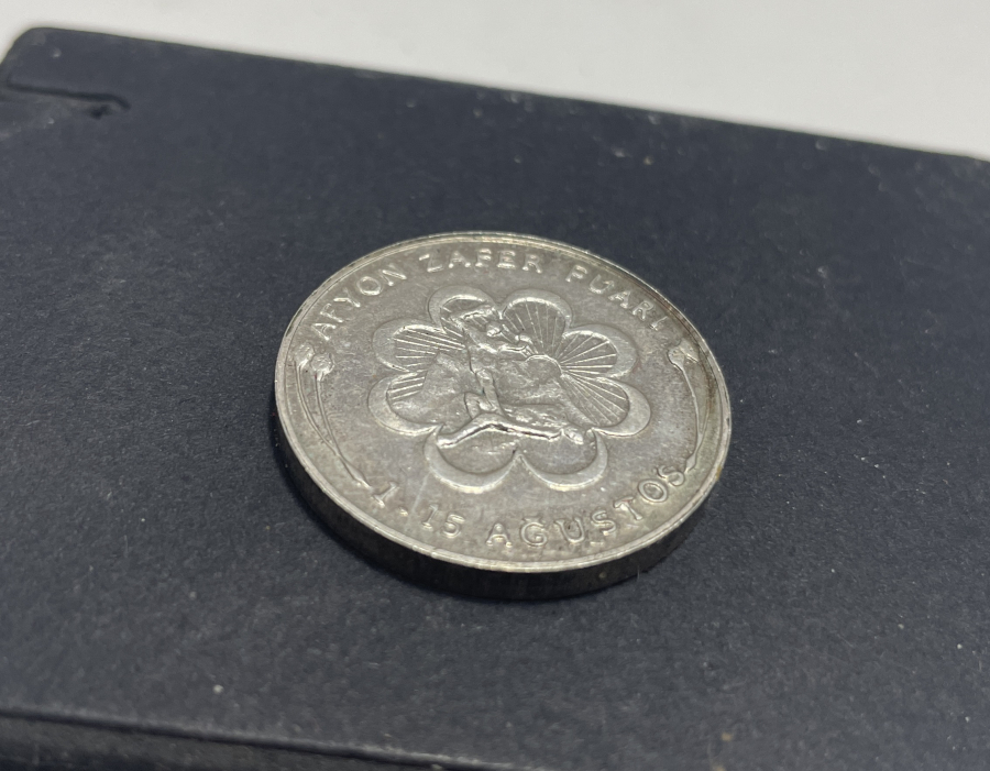 AFYON ZAFER FUARI ANISINA BASILMIŞ GÜMÜŞ HATIRA PARA