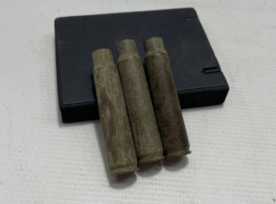 ARKALARI OSMANLICA YAZILI 1. DÜNYA SAVAŞI DÖNEMİ BOŞ MAVZER MERMİSİ LOTU