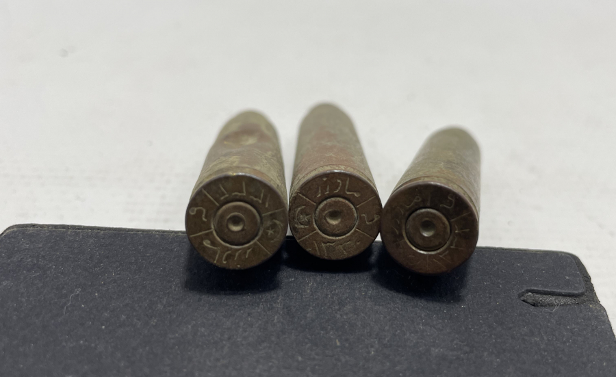 ARKALARI OSMANLICA YAZILI 1. DÜNYA SAVAŞI DÖNEMİ BOŞ MAVZER MERMİSİ LOTU