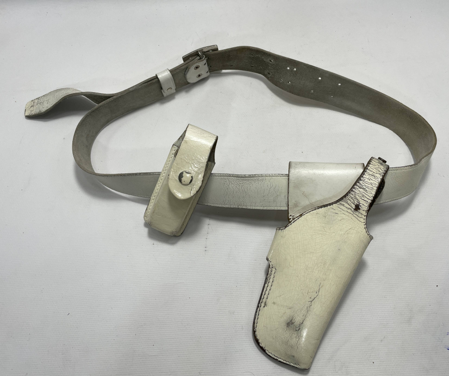 DERİDEN MAMUL POLİS TÖREN KEMERİ TAKIMI