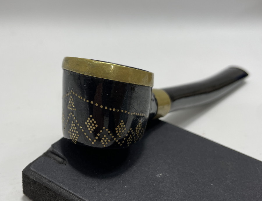 OSMANLI DÖNEMİ AFYON İŞİ GÜMÜŞ ÇAKMA İŞÇİLİKLİ PİPO