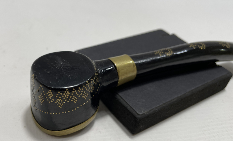 OSMANLI DÖNEMİ AFYON İŞİ GÜMÜŞ ÇAKMA İŞÇİLİKLİ PİPO