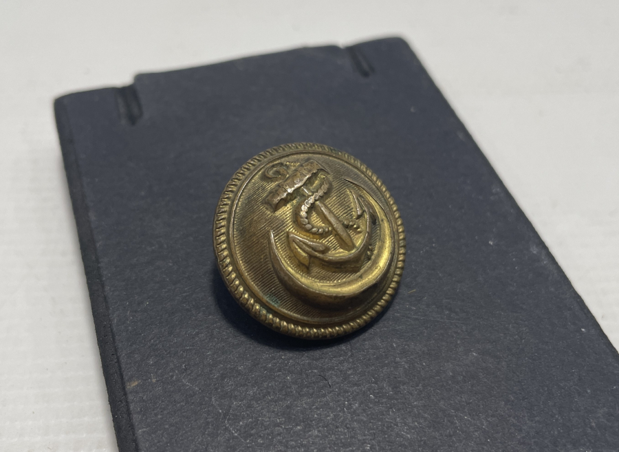 OSMANLI DÖNEMİ ARKASI OSMANLICA YAZILI DENİZCİ PAŞA KIYAFETİ DÜĞMESİ