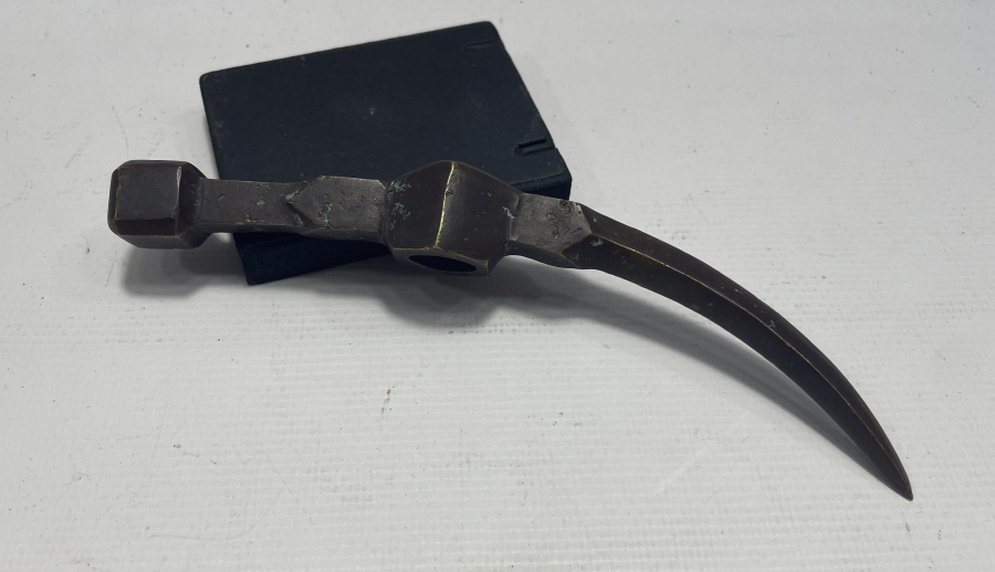 OSMANLI DÖNEMİ BRONZ DERVİŞ TEBERİ