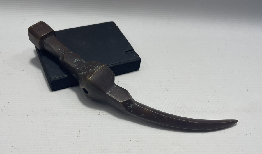 OSMANLI DÖNEMİ BRONZ DERVİŞ TEBERİ