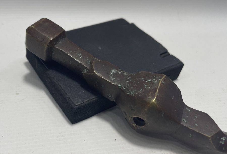 OSMANLI DÖNEMİ BRONZ DERVİŞ TEBERİ