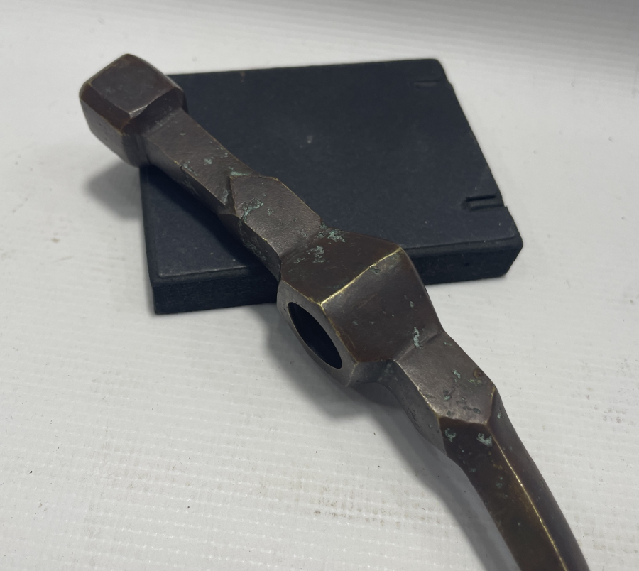 OSMANLI DÖNEMİ BRONZ DERVİŞ TEBERİ