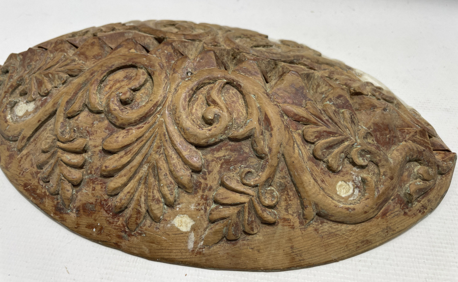 OSMANLI DÖNEMİ ÇOK NADİR EL OYMA AHŞAP TAVAN GÖBEĞİ