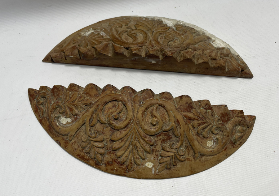 OSMANLI DÖNEMİ ÇOK NADİR EL OYMA AHŞAP TAVAN GÖBEĞİ