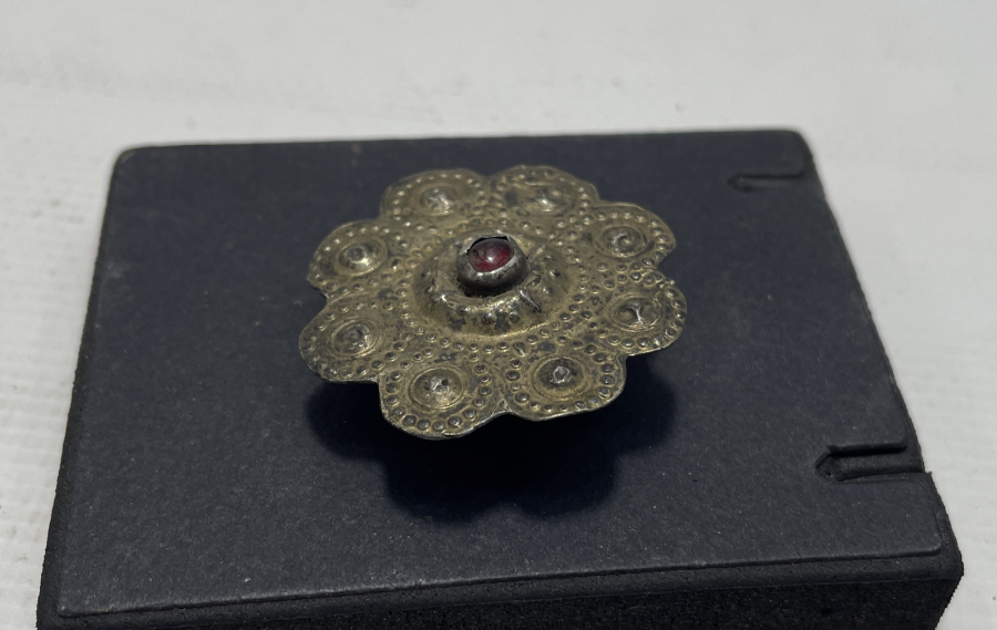 OSMANLI DÖNEMİ ÇOK NADİR SARAY İŞİ GÜMÜŞ KAFTAN DÜĞMESİ