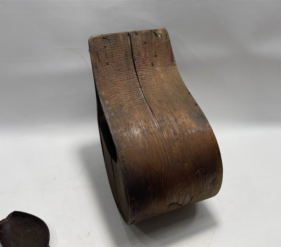 OSMANLI DÖNEMİ NADİR FORMDA BÜYÜK BOY AHŞAP KAŞIKLIK