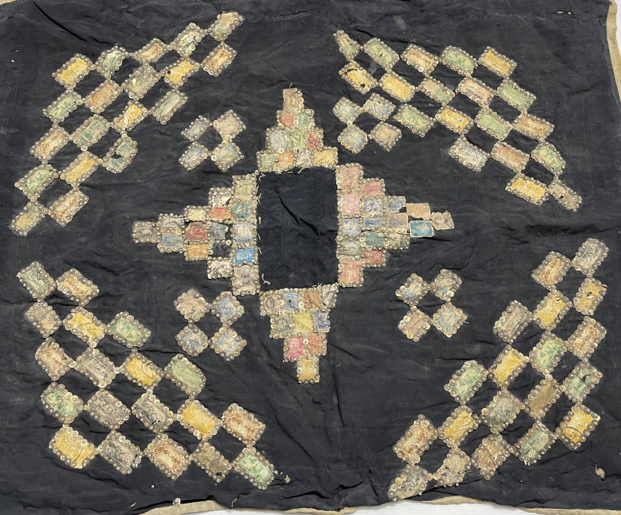 OSMANLI DÖNEMİ PULLARLA İŞLENMİŞ PANO RESİMLİK