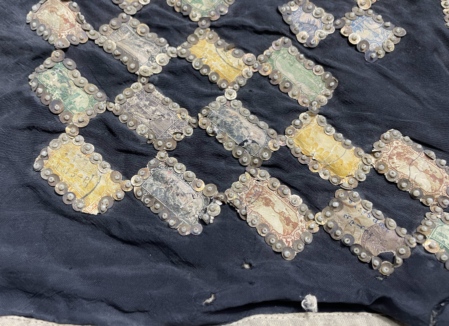 OSMANLI DÖNEMİ PULLARLA İŞLENMİŞ PANO RESİMLİK