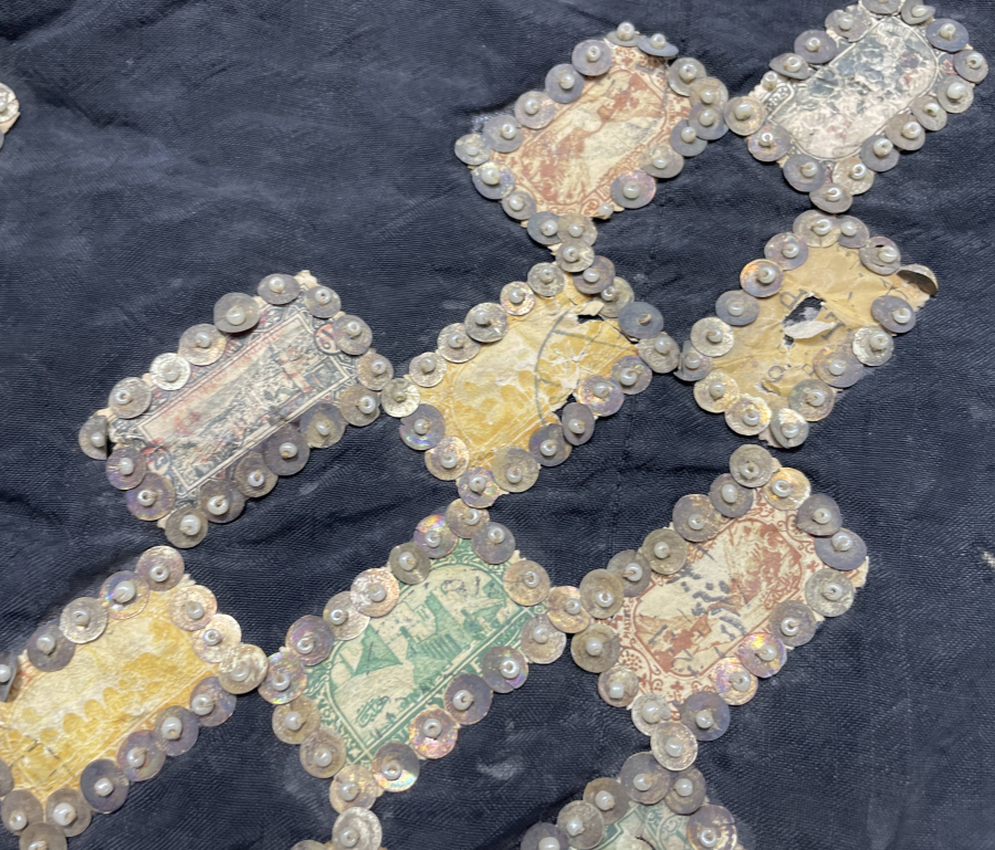 OSMANLI DÖNEMİ PULLARLA İŞLENMİŞ PANO RESİMLİK