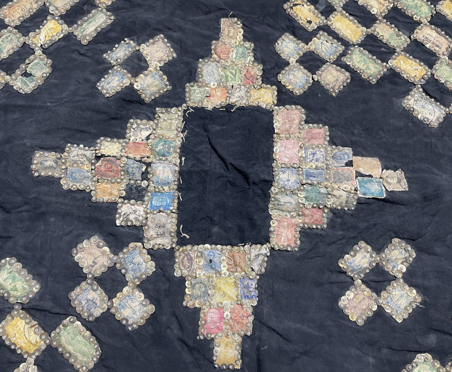 OSMANLI DÖNEMİ PULLARLA İŞLENMİŞ PANO RESİMLİK