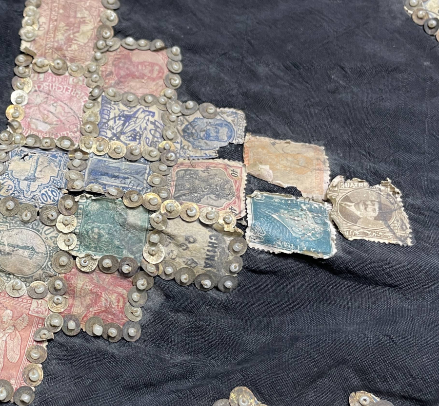 OSMANLI DÖNEMİ PULLARLA İŞLENMİŞ PANO RESİMLİK