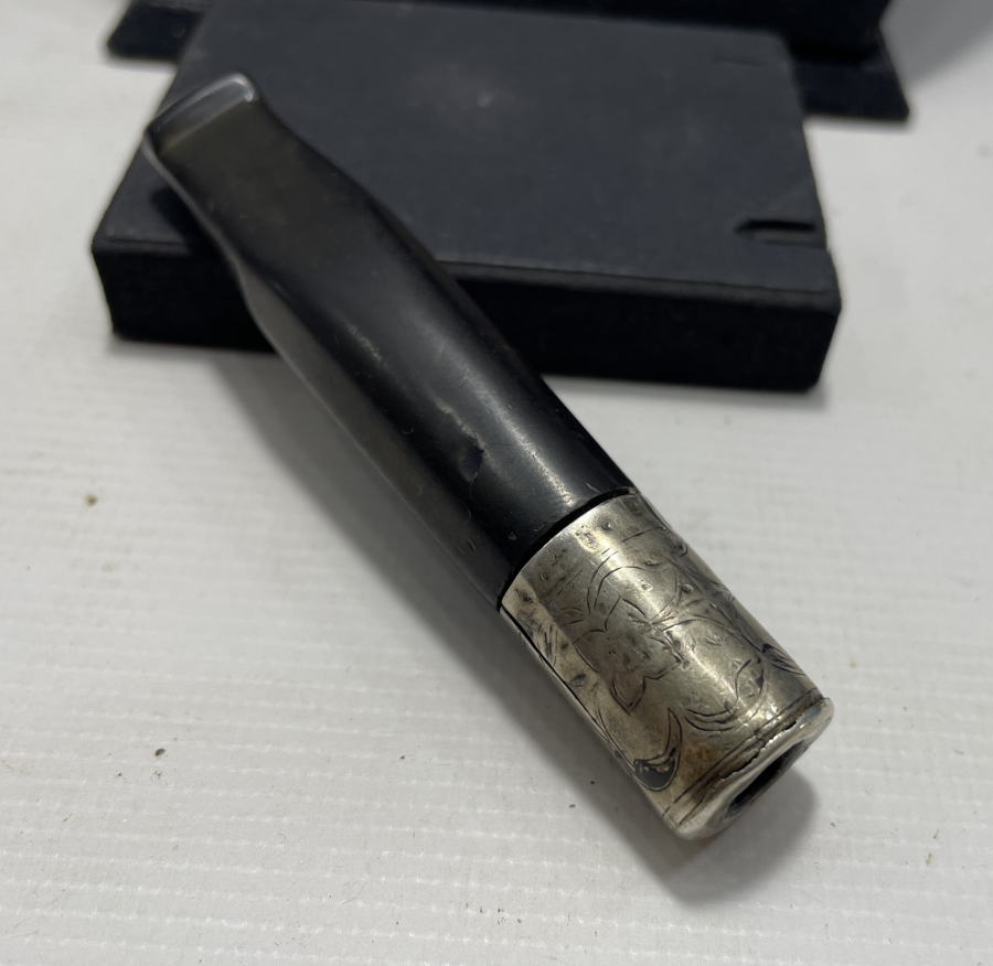 OSMANLI DÖNEMİ SAVATLI GÜMÜŞ SİGARA AĞIZLIĞI