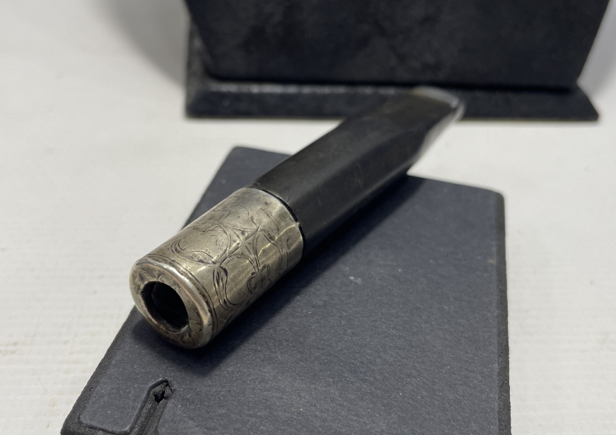 OSMANLI DÖNEMİ SAVATLI GÜMÜŞ SİGARA AĞIZLIĞI