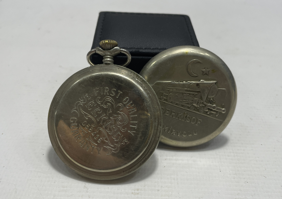 SERKİSOF MARKA ANTİKA CEP SAATİ