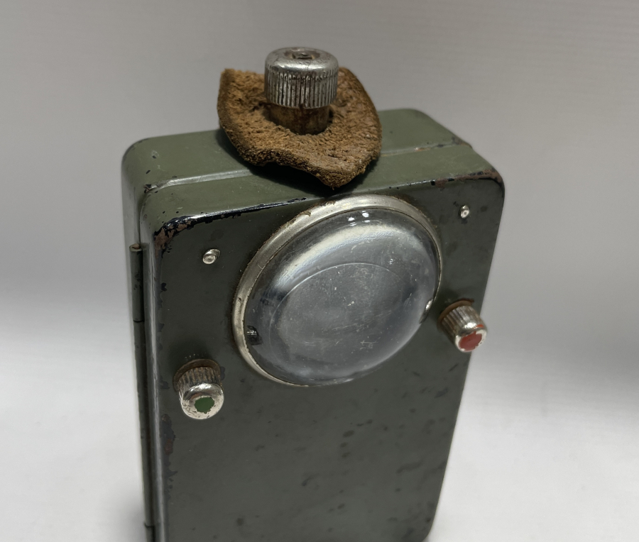 1. DÜNYA SAVAŞI DÖNEMİ ÇALIŞIR DURUMDA ÇOK NADİR MORS ALFABELİ ASKERİ LAMBA