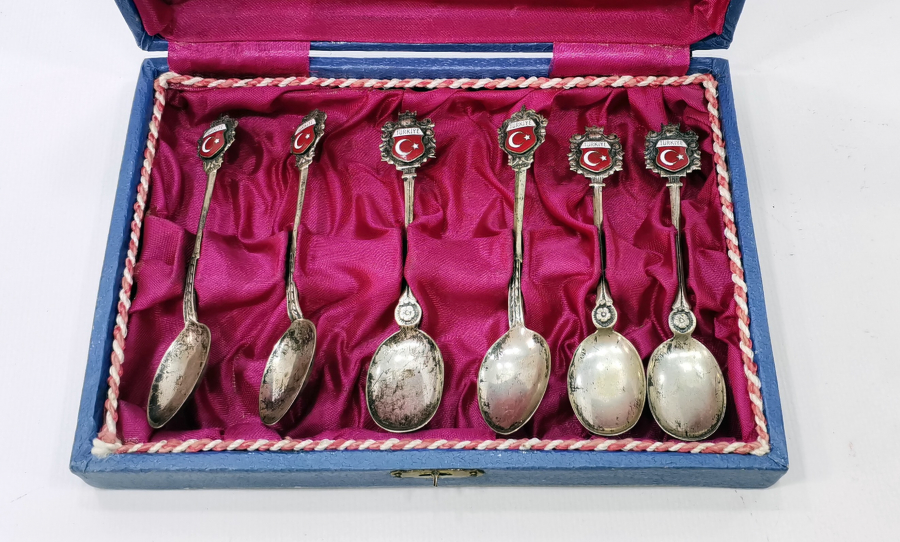 ANİTKA MİNELİ GÜMÜŞ KAŞIK TAKIMI