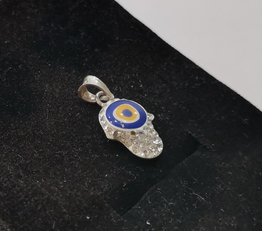 NAZAR BONCUKLU GÜMÜŞ KOLYE UCU