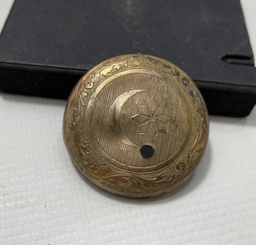 OSMANLI DÖNEMİ AY YILDIZLI PRİOR TOZ KAPAĞI