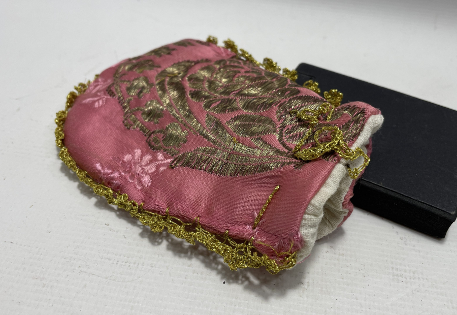 OSMANLI DÖNEMİ ELMASİYE İPEK KESE