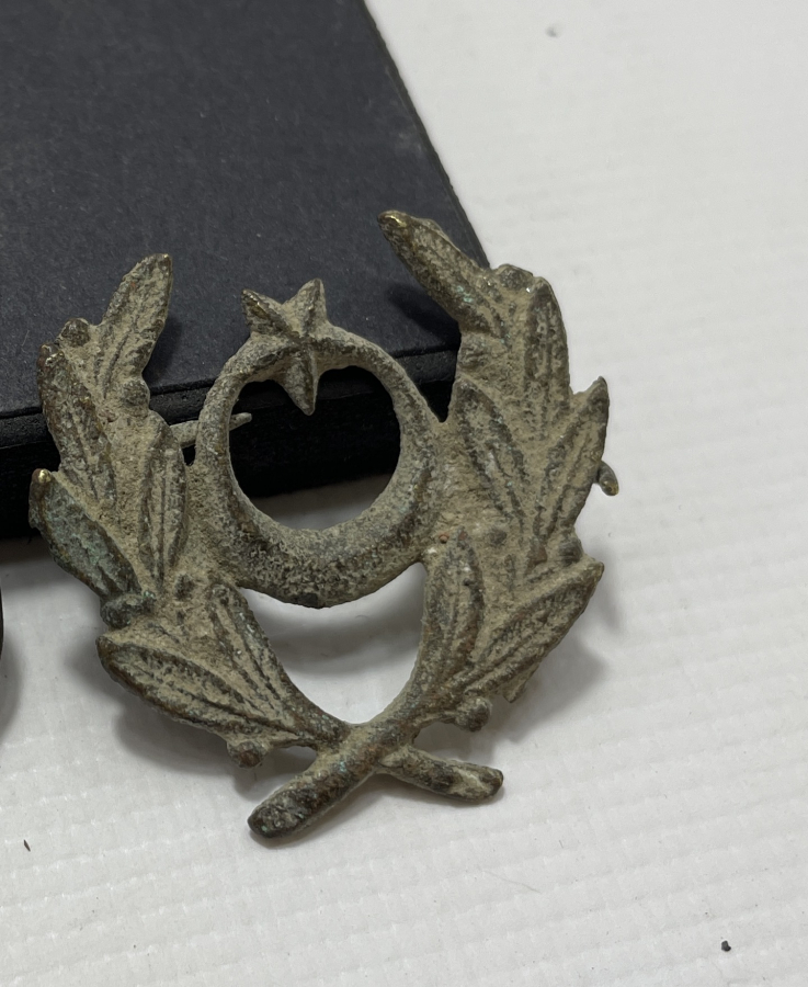 OSMANLI DÖNEMİ SUBAY ŞAPKASI BRÖVESİ