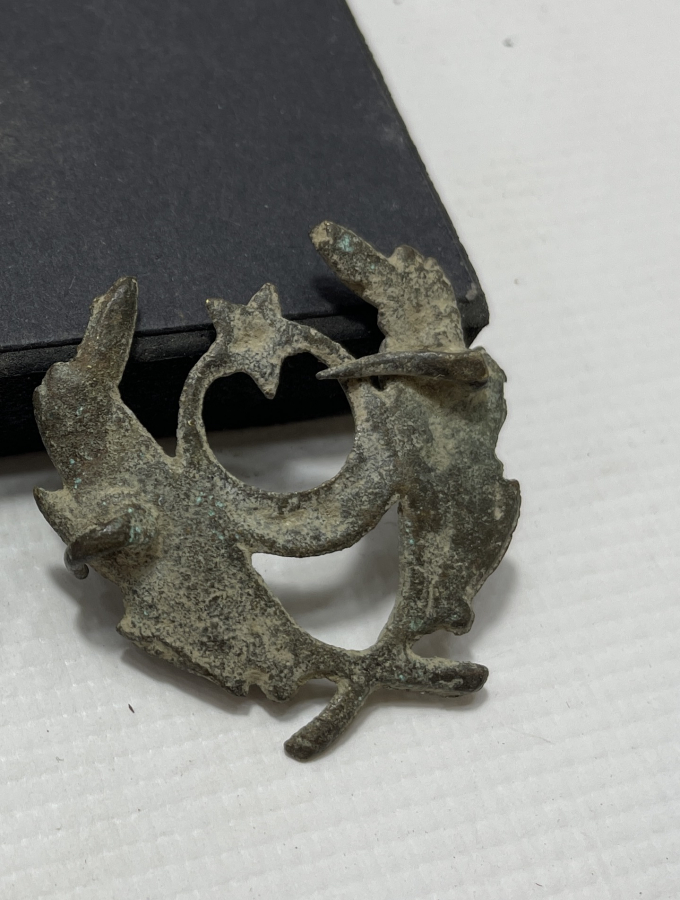 OSMANLI DÖNEMİ SUBAY ŞAPKASI BRÖVESİ