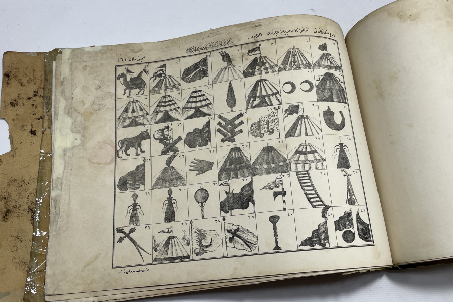 1882 TARİHLİ YENİÇERİLER KONULU ÇOK NADİR BÜYÜK BOY GRAVÜR KİTABI