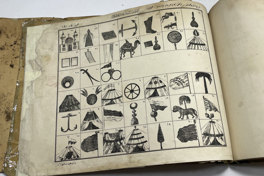 1882 TARİHLİ YENİÇERİLER KONULU ÇOK NADİR BÜYÜK BOY GRAVÜR KİTABI