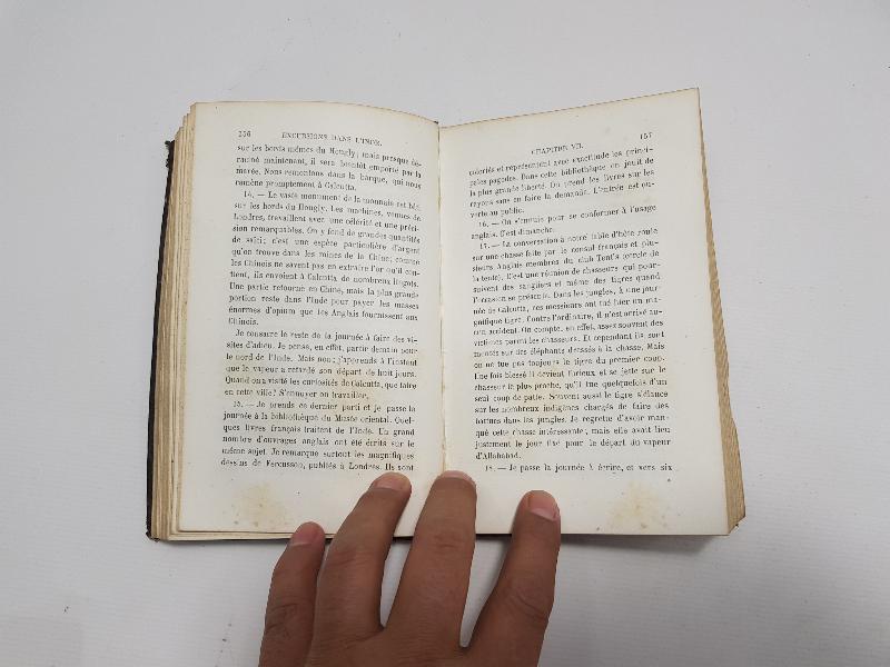 1856 TARİHLİ FRANSIZCA KİTAP: DANS L'INDE