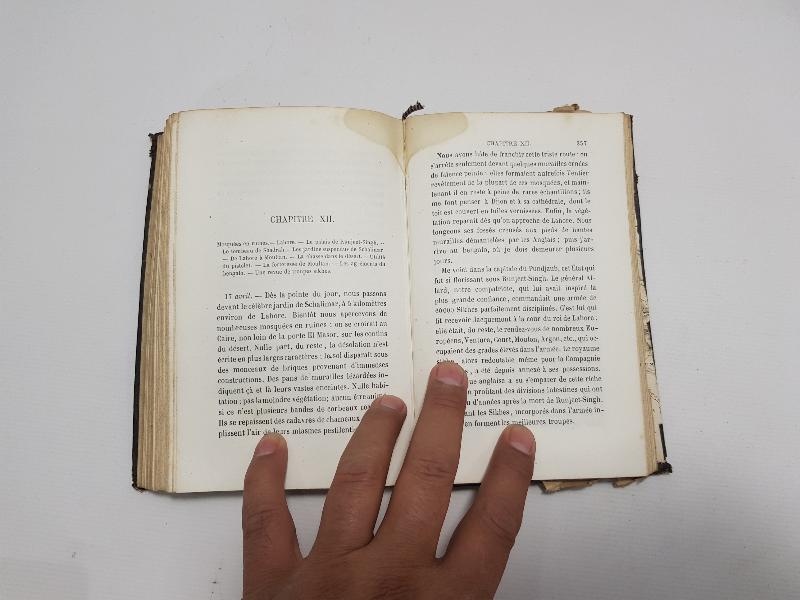 1856 TARİHLİ FRANSIZCA KİTAP: DANS L'INDE