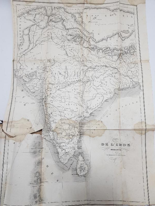 1856 TARİHLİ FRANSIZCA KİTAP: DANS L'INDE