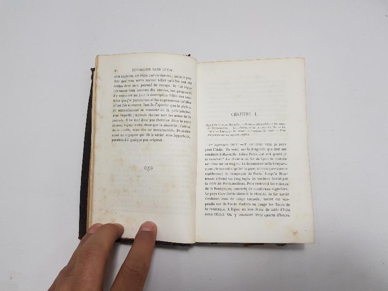 1856 TARİHLİ FRANSIZCA KİTAP: DANS L'INDE