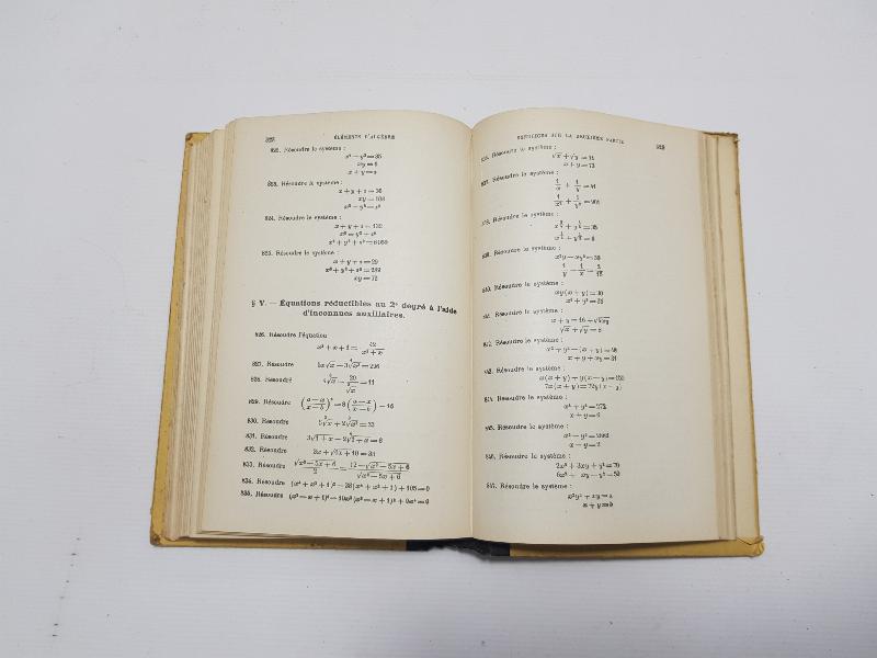 CONSTANTINOPLE DAMGALI 1912 TARİHLİ FRANSIZCA MATEMATİK KİTABI