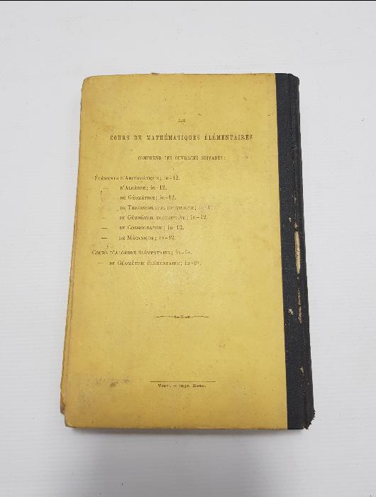 CONSTANTINOPLE DAMGALI 1912 TARİHLİ FRANSIZCA MATEMATİK KİTABI