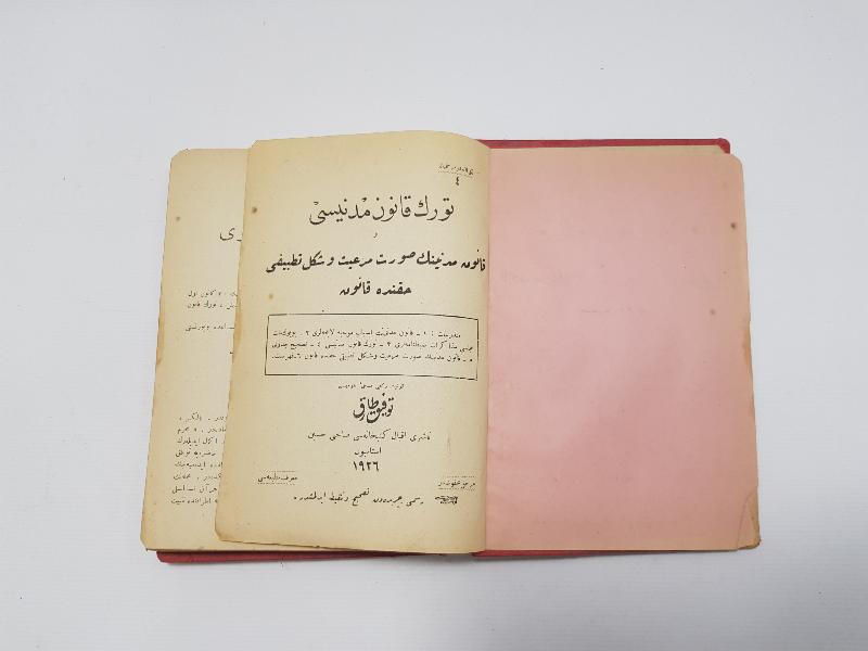 OSMANLICA KİTAP: TÜRK KANUNU MEDENİSİ