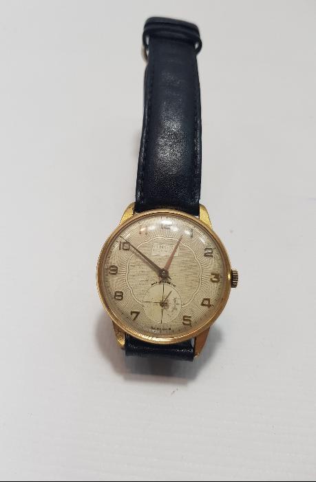 ALTIN KAPLAMA ANTİKA SINGER KOL SAATİ 