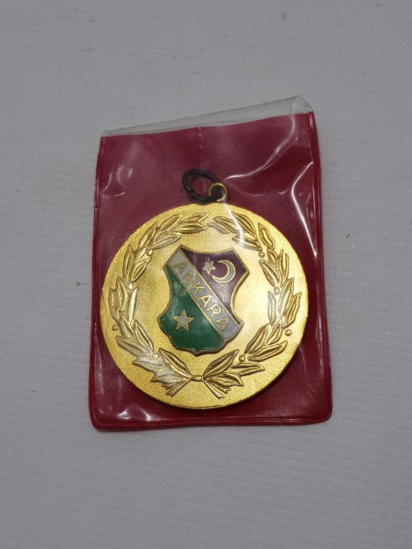 ALTIN KAPLAMA, MİNELİ ANKARA BEDEN TERBİYESİ BÖLGE BAŞKANLIĞI MADALYA 