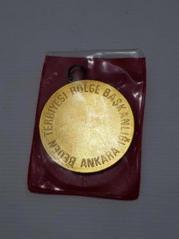 ALTIN KAPLAMA, MİNELİ ANKARA BEDEN TERBİYESİ BÖLGE BAŞKANLIĞI MADALYA 