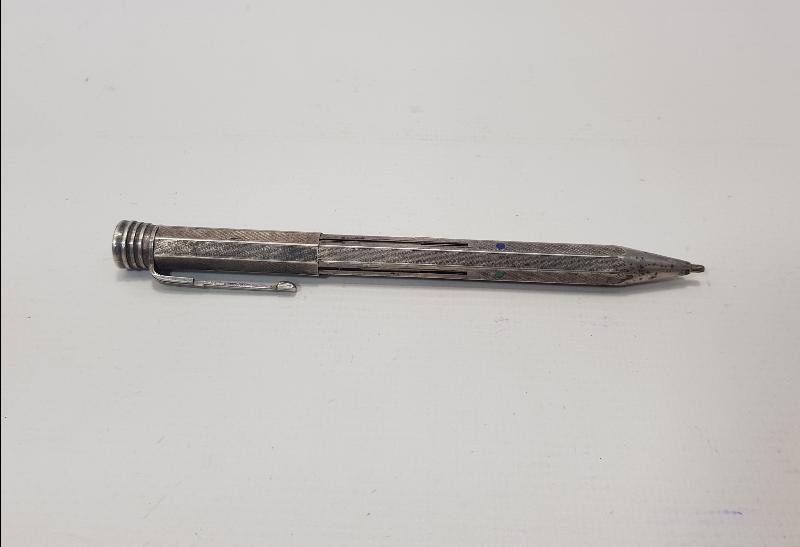 ANTİKA GÜMÜŞ KAPLAMA KURŞUN KALEM