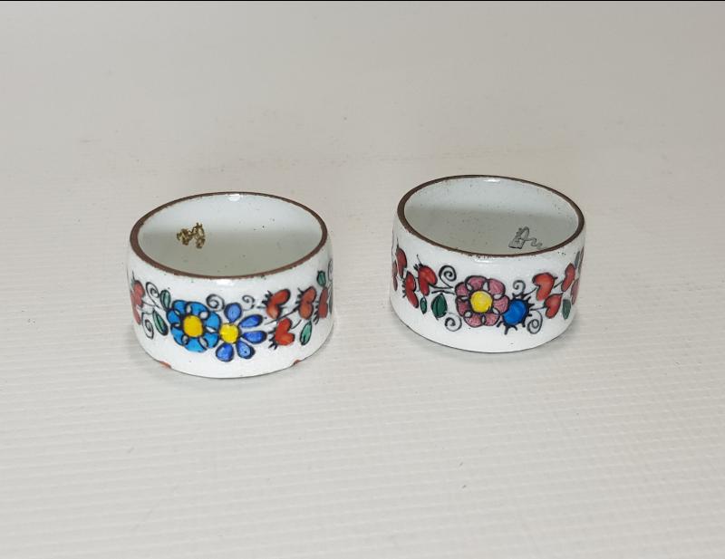 ART NOUVEAU SANATÇI İMZALI BİR ÇİFT MİNELİ PEÇETELİK