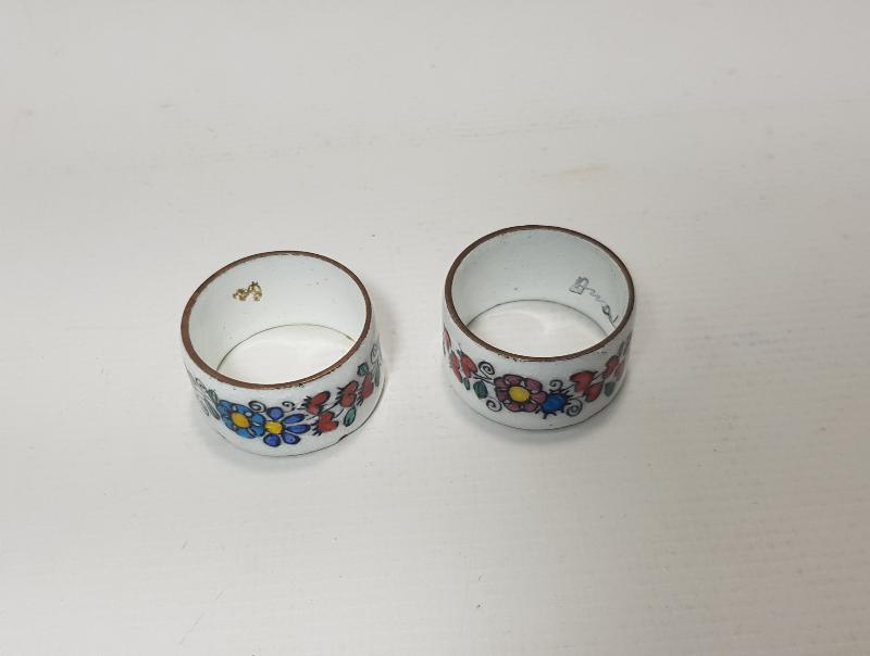 ART NOUVEAU SANATÇI İMZALI BİR ÇİFT MİNELİ PEÇETELİK