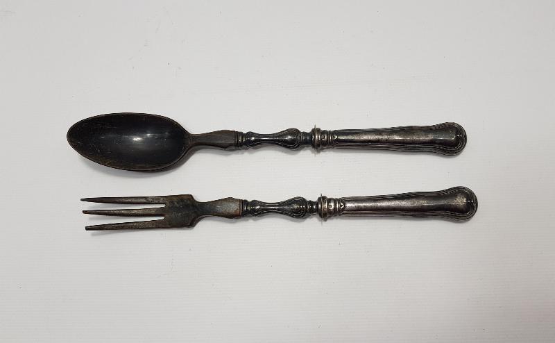 BOYNUZ & GÜMÜŞ KAPLAMA CHRISTOFLE SERVİS TAKIMI 